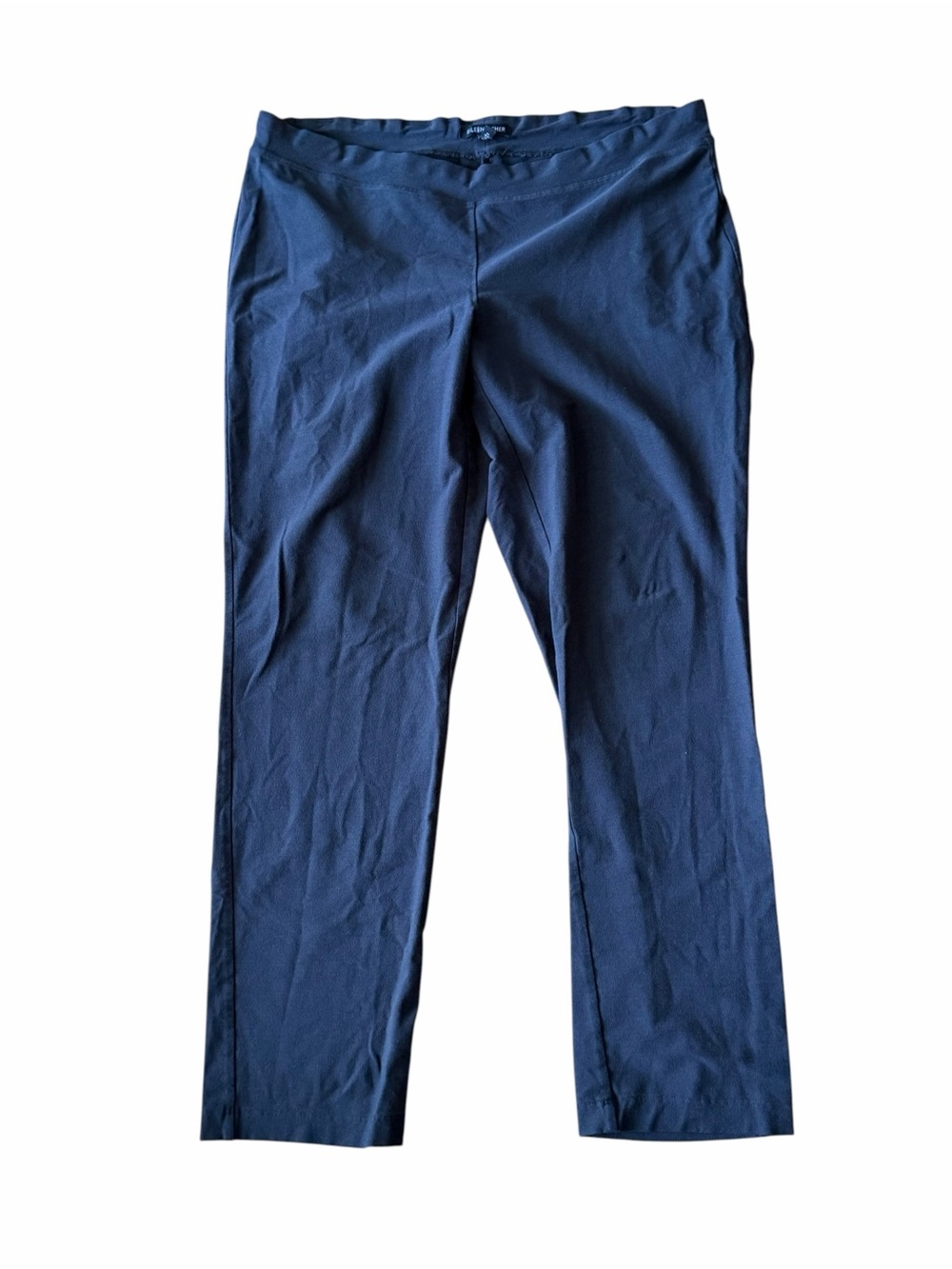 Eileen Fisher Blue Stretch Knit Pull On Pants Leggings Size Medium M